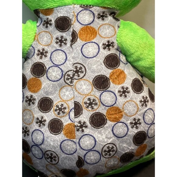 Teddy Bear 13" plush stuffed animal toy snowflake snow Kelly Toy green - Picture 8 of 8